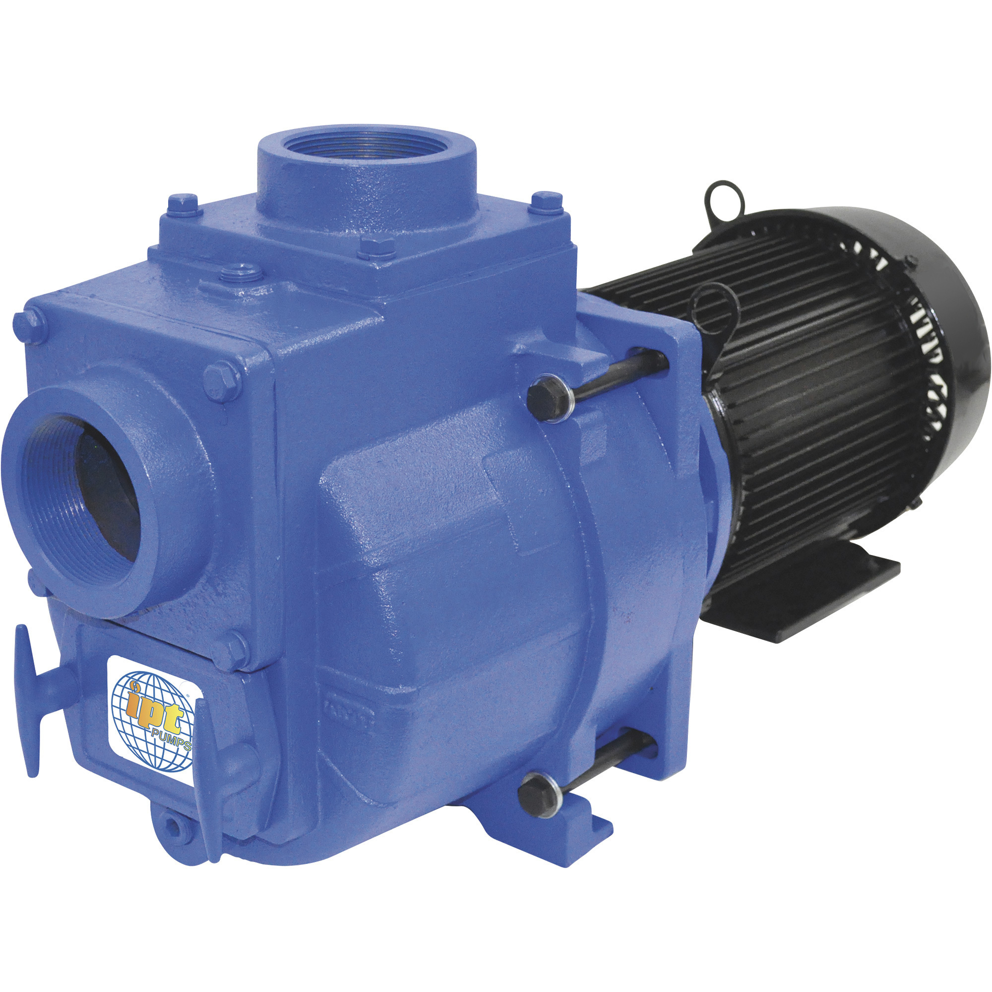 IPT Cast Iron Self-Priming Centrifugal Sewage/Trash Water Pump, 3in. Ports, Model# 394G-IPT-95